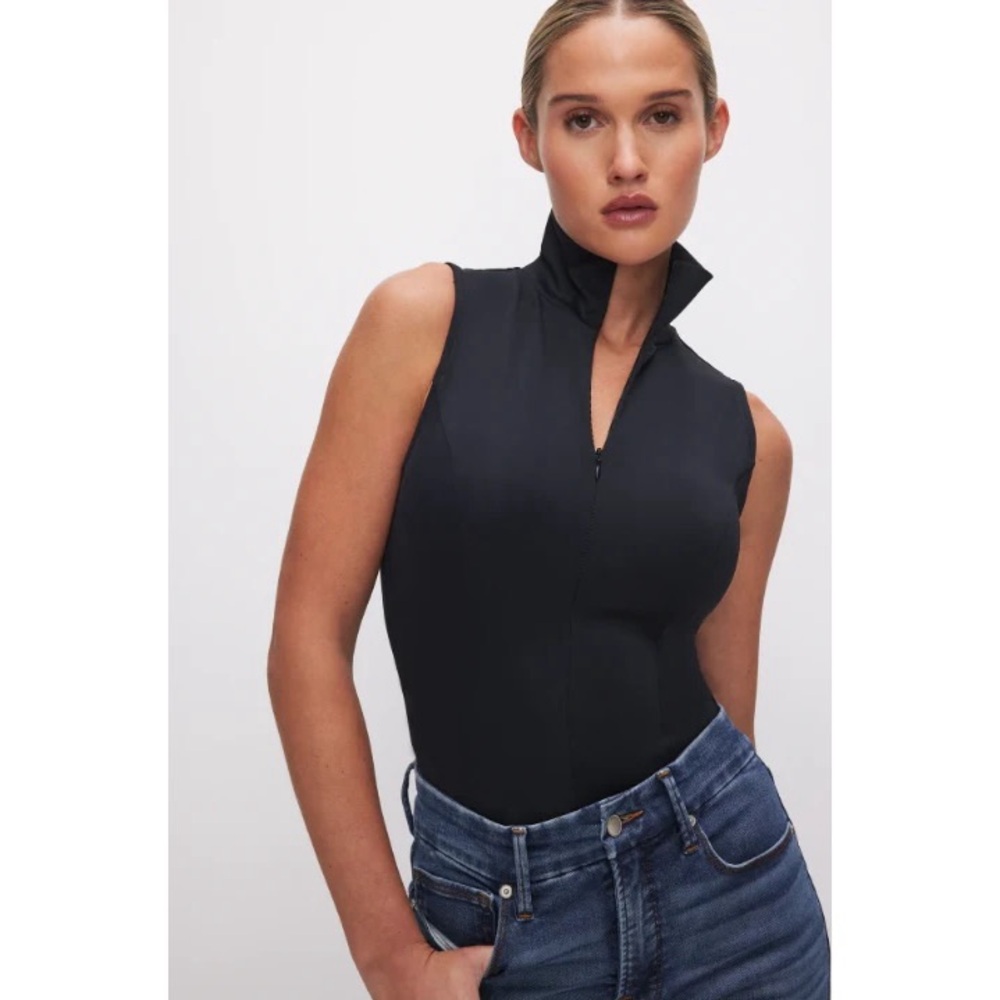 Good American Scuba Turtleneck Tank Bodysuit